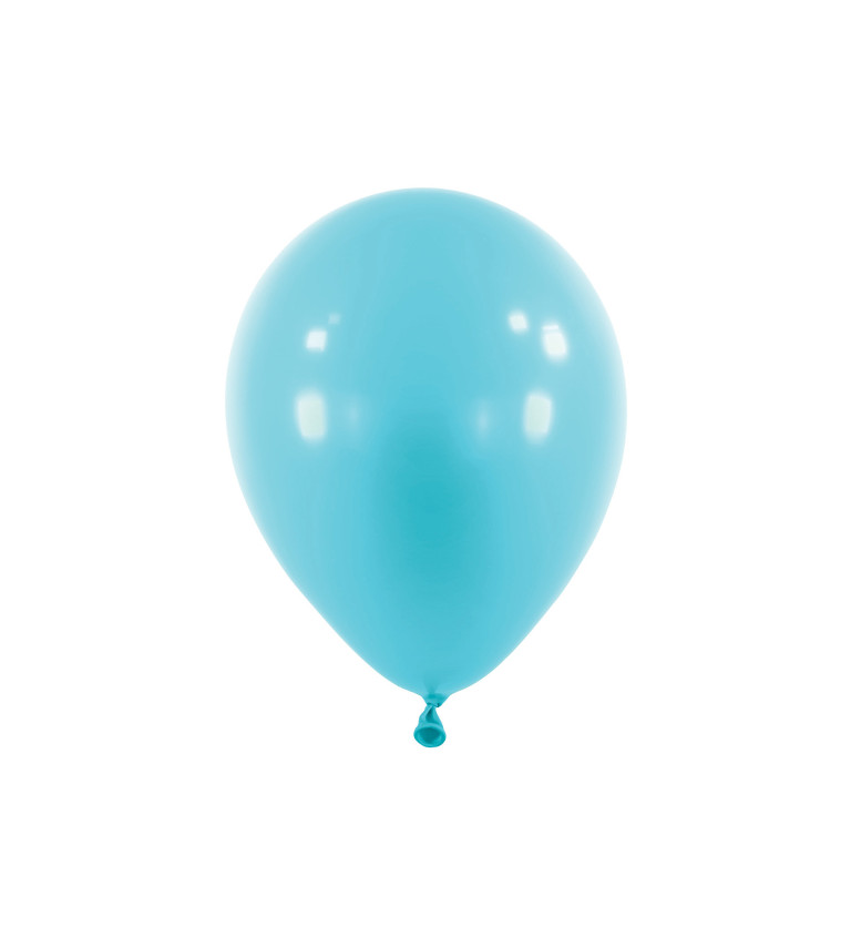 Světle modrý latexový balónek