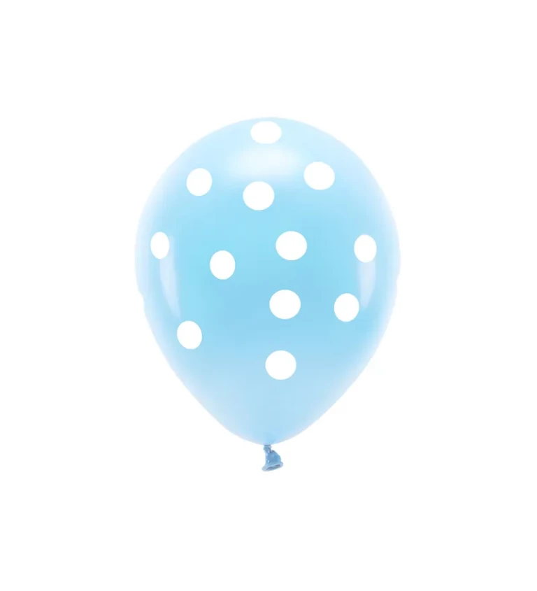 Eco balonky - modre tecky