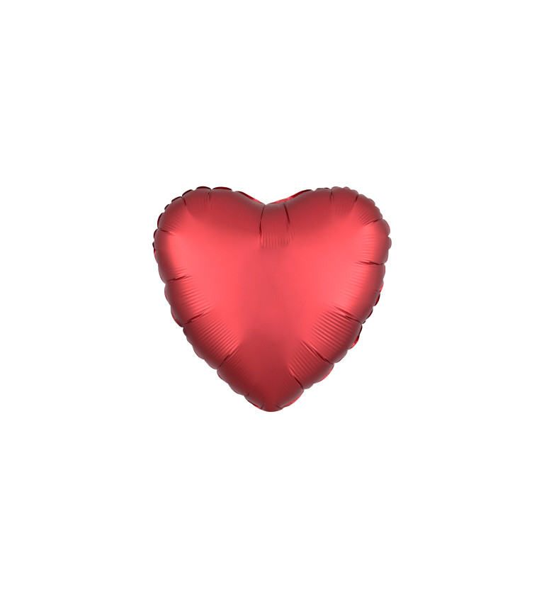 Fóliový balónek srdce červené