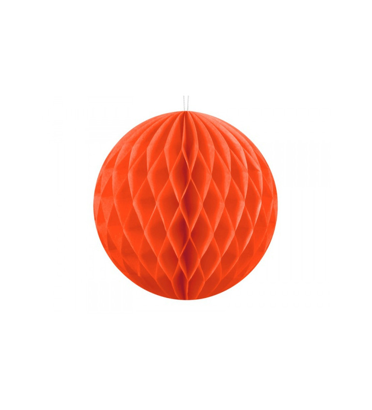 Oranžová papírová koule