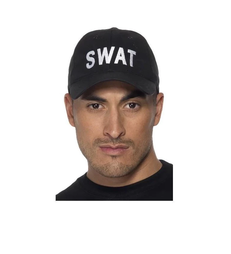 Kšiltovka černá se znakem SWAT