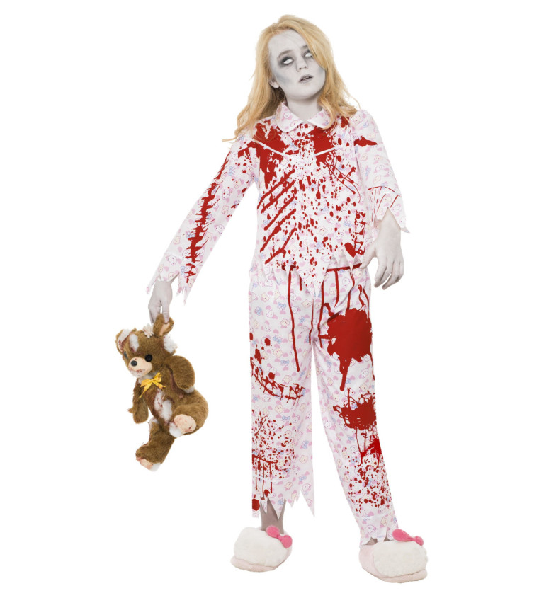 Dětský dívčí kostým - Zombie v pyžamu