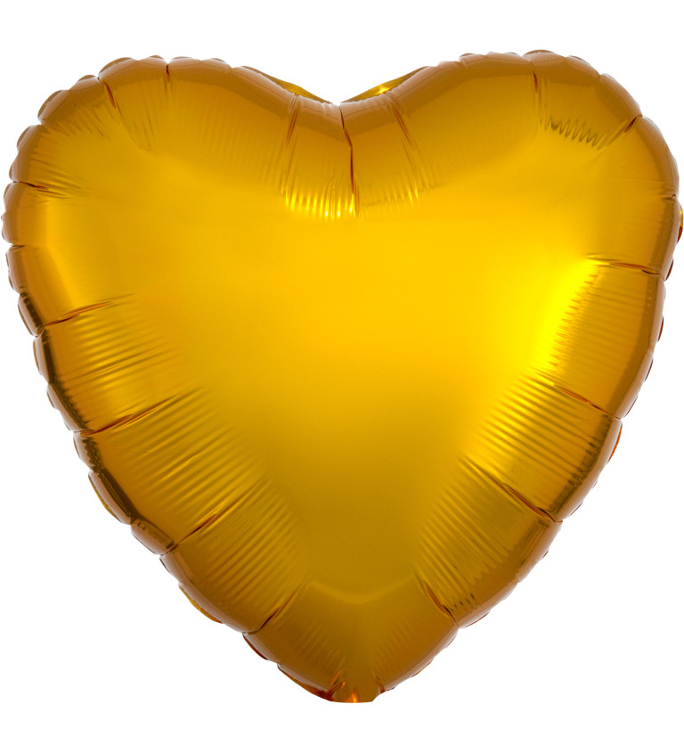Foliový balonek - žluté srdce