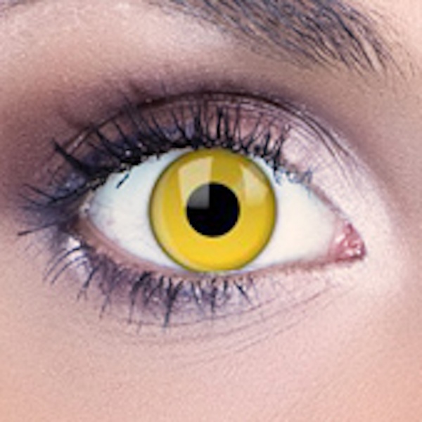 Kontaktní UV čočky - barva žlutá