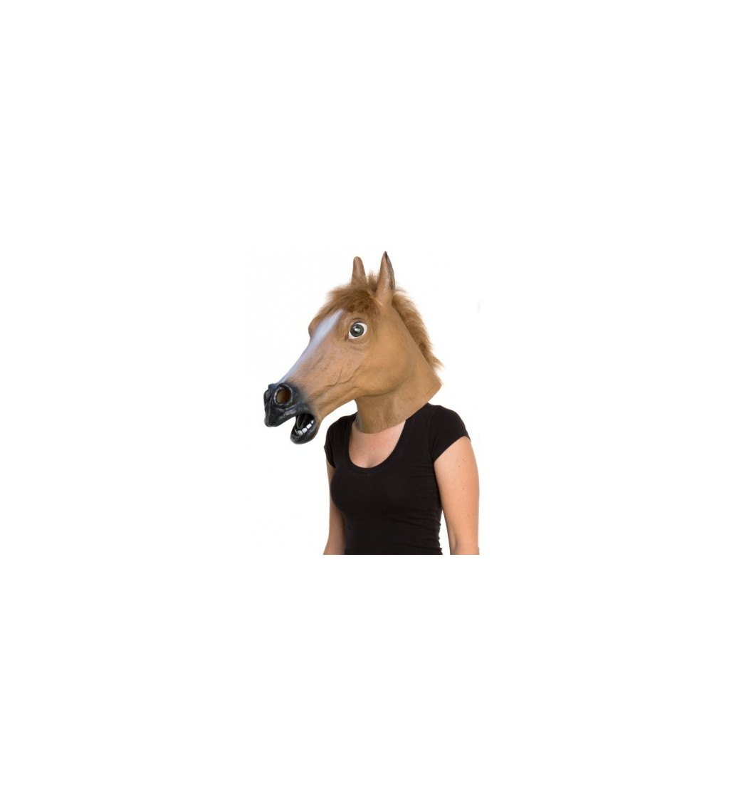 Koňská hlava - gumová maska