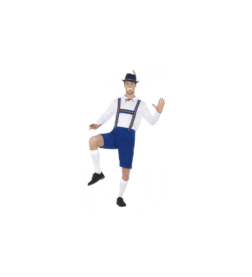 Bavorský kostým - modré kalhoty