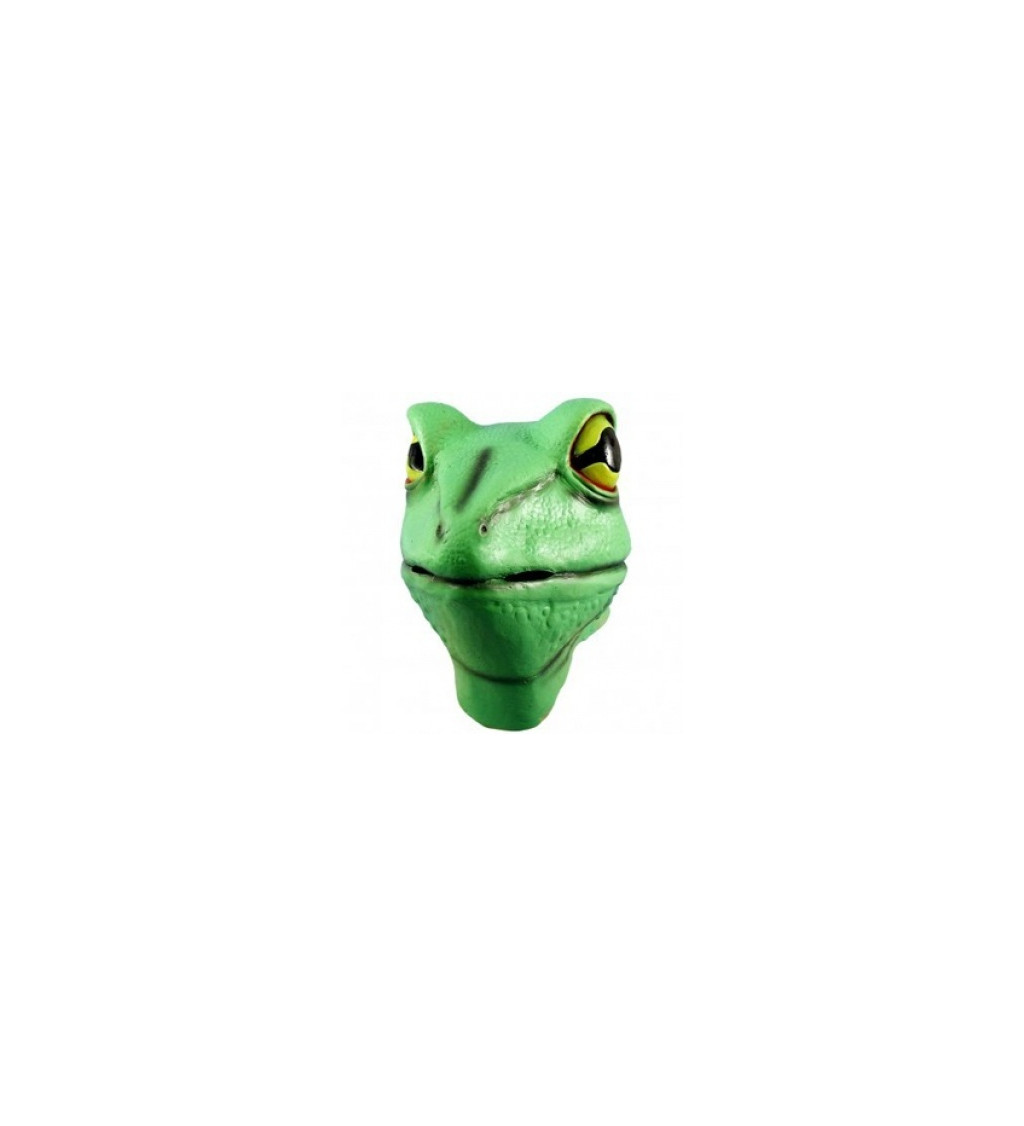 Maska - hlava žába