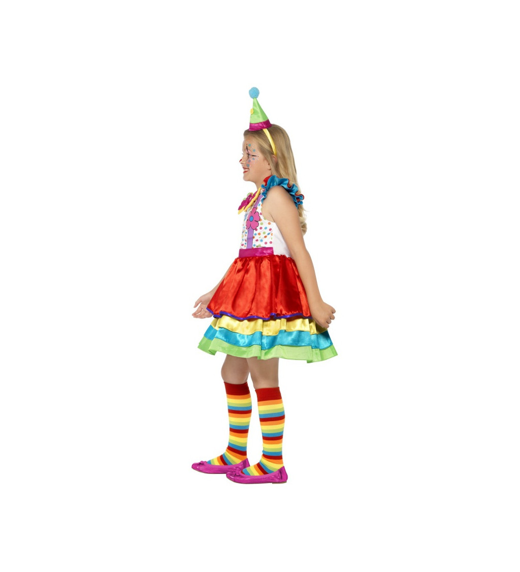 Girls Deluxe Clown Costume