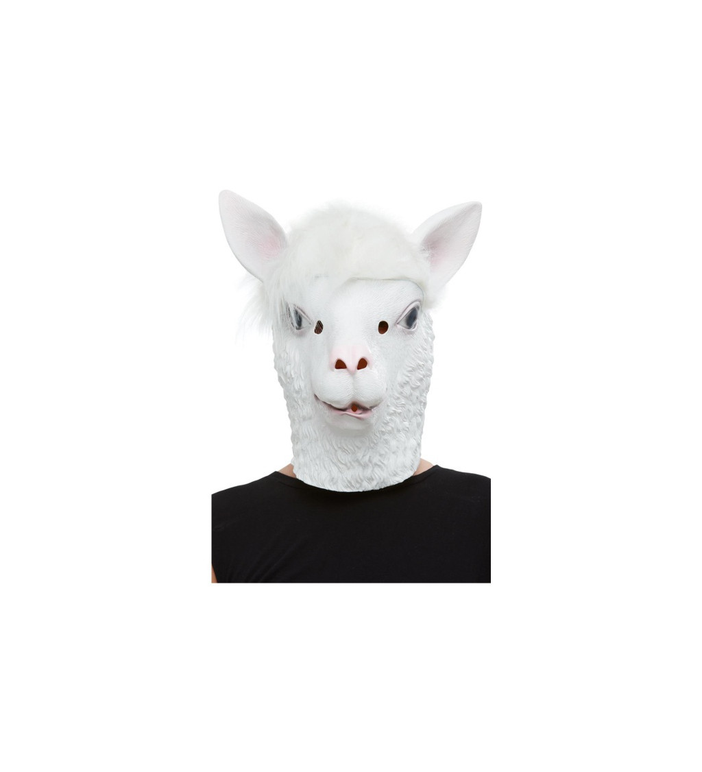 Latexová maska- hlava Lamy