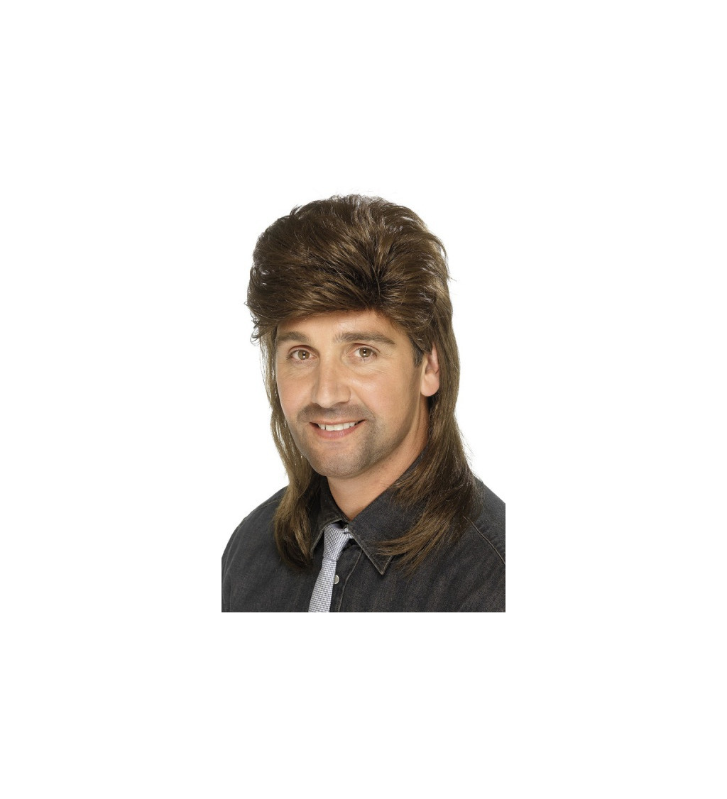Mullet paruka - hnědá