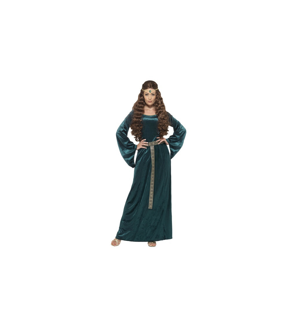 Středověké šaty - zelené