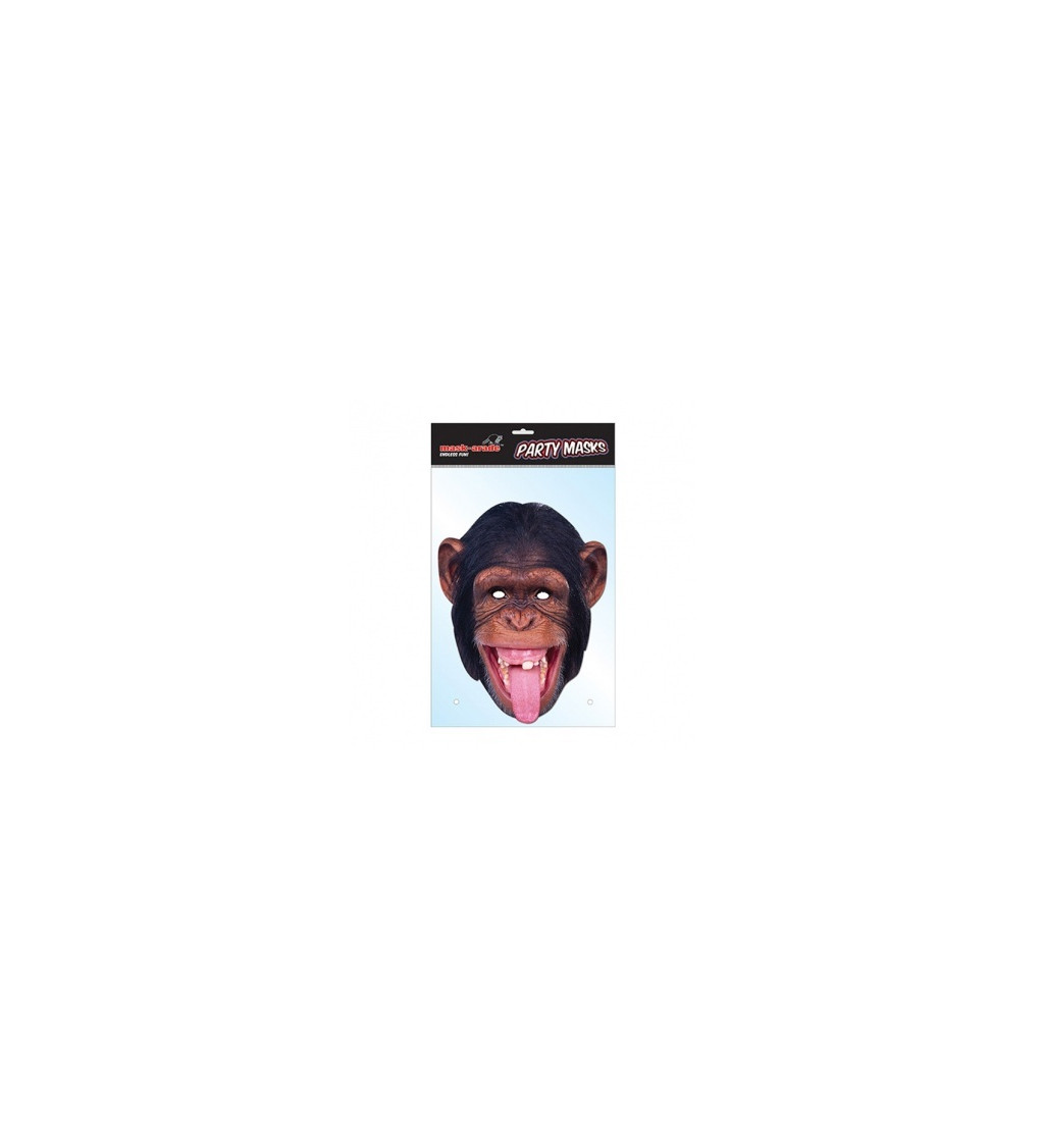 Papírová maska šimpanze