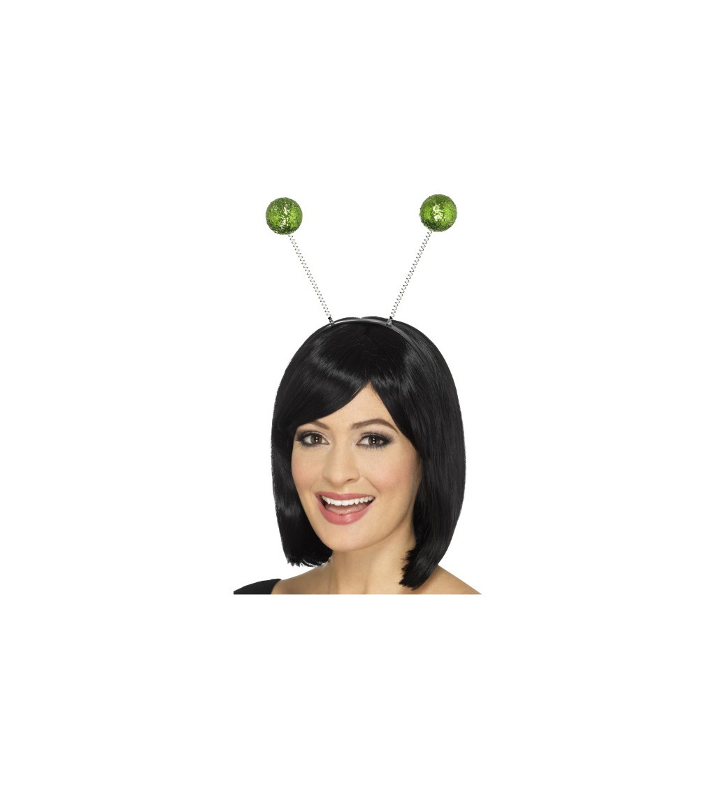 Čelenka - zelené koule