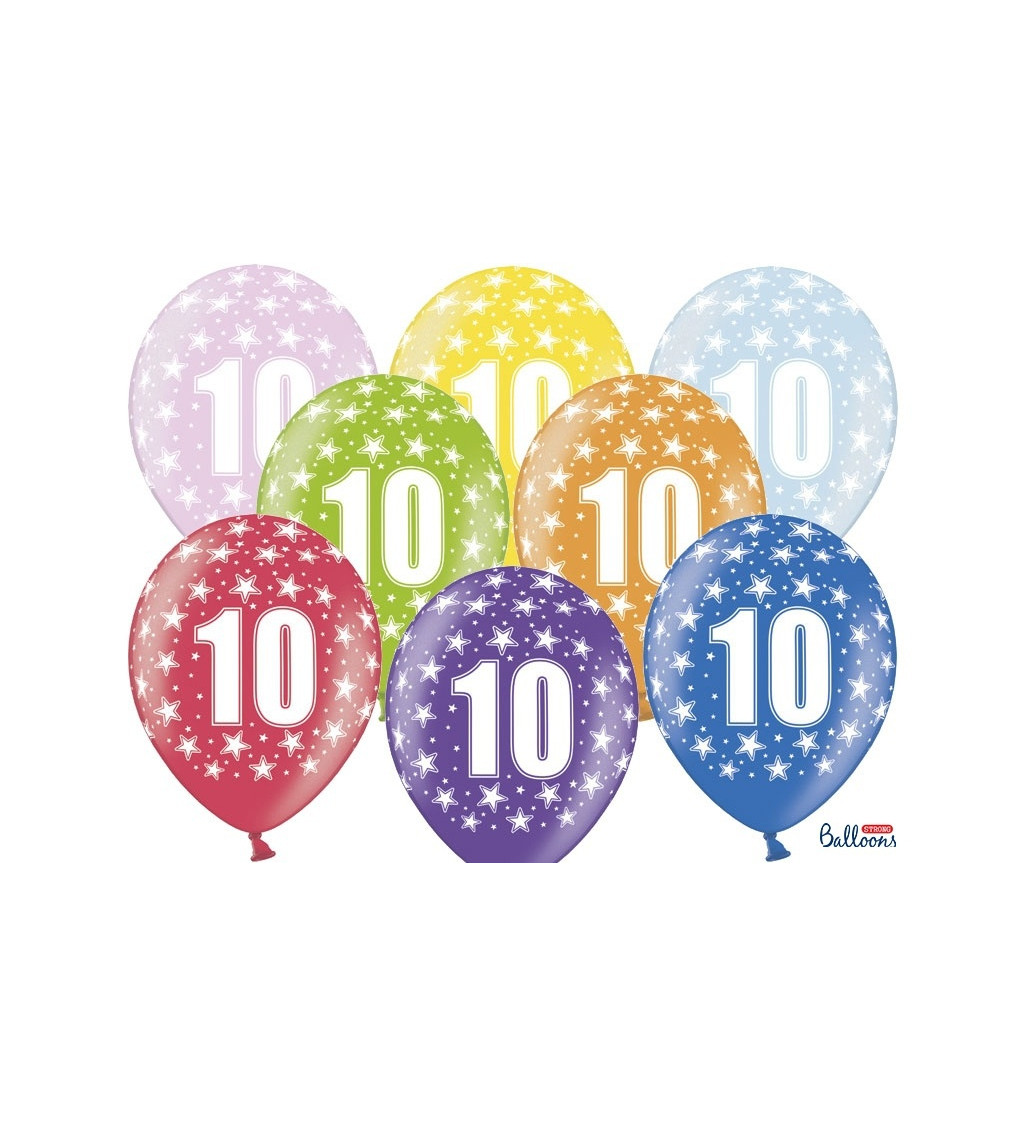 Barevný balónek 10 - 6 ks