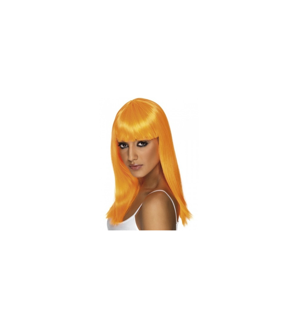 Paruka Glamourama - barva neonově oranžová