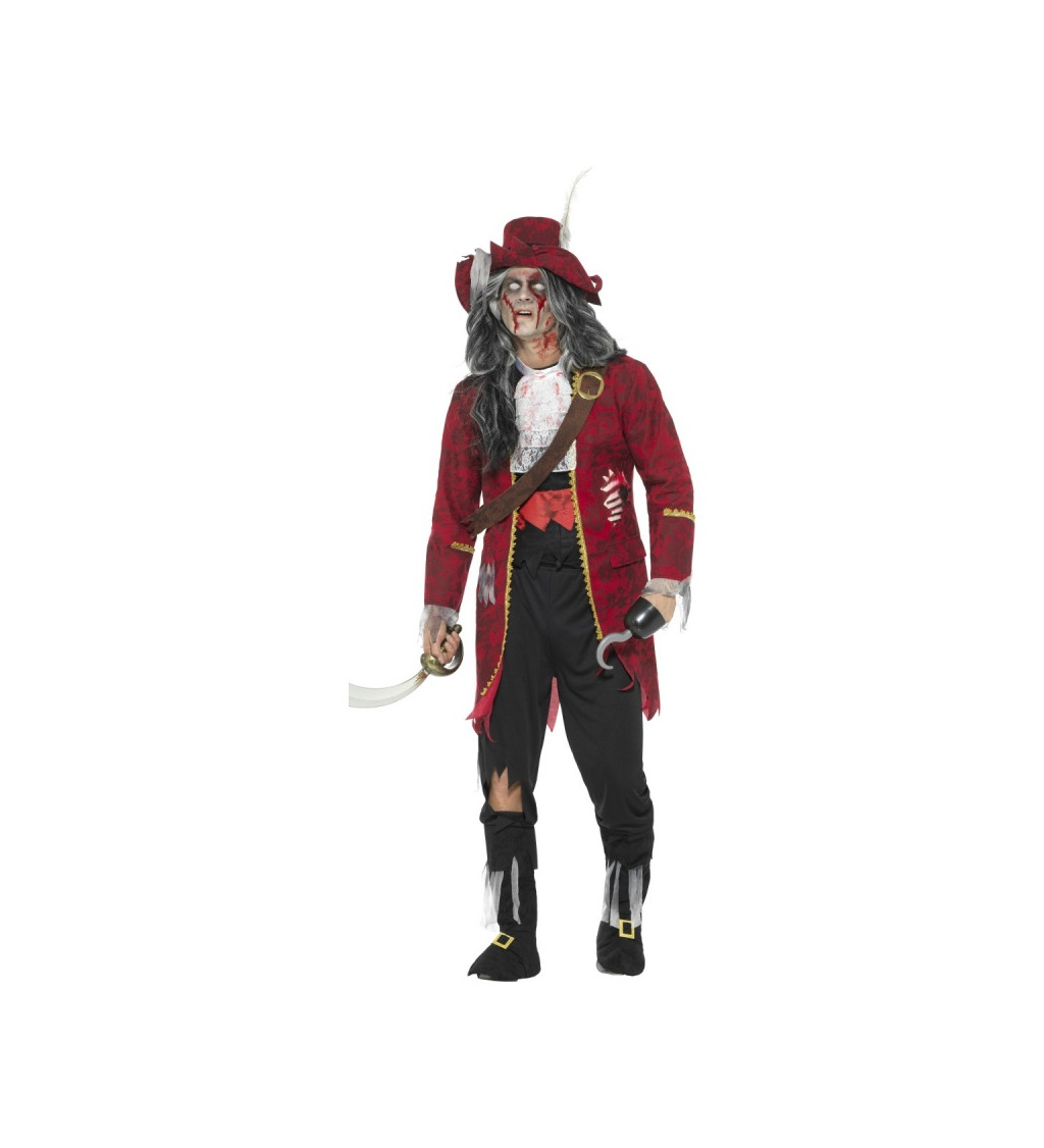 Kostým zombie pirát - kapitán