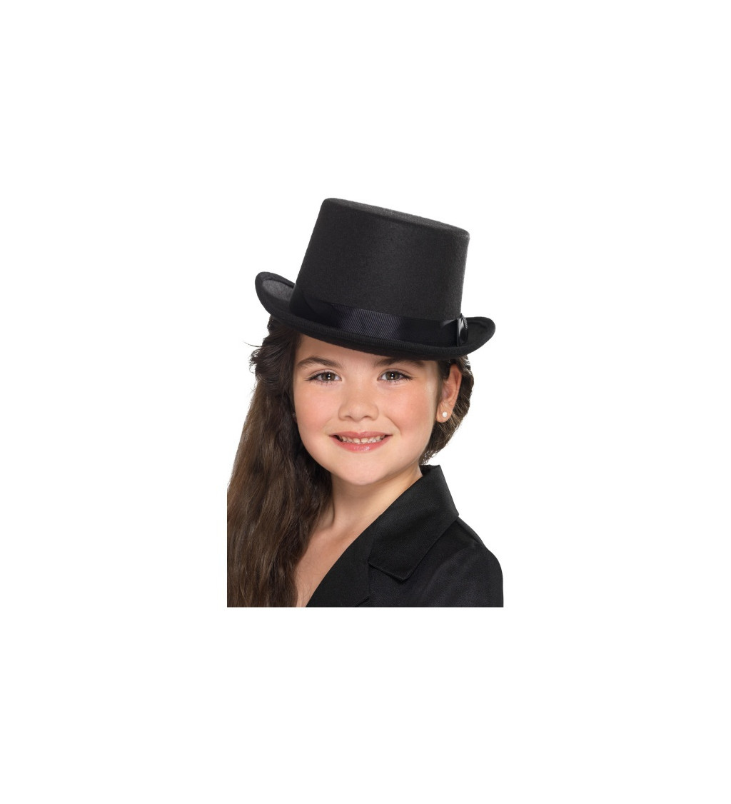 Dětský černý klobouk