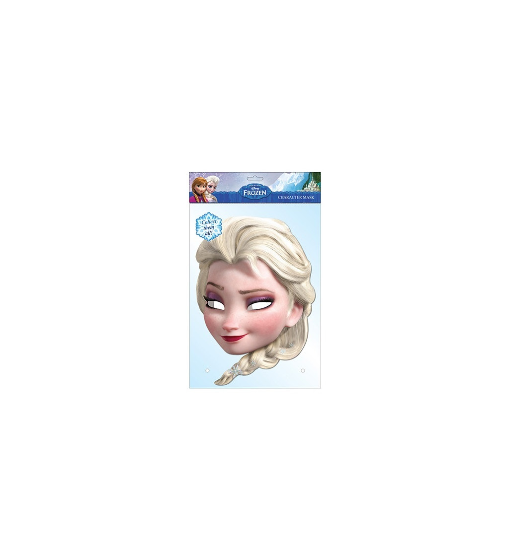 Papírová maska - Elsa z Frozen