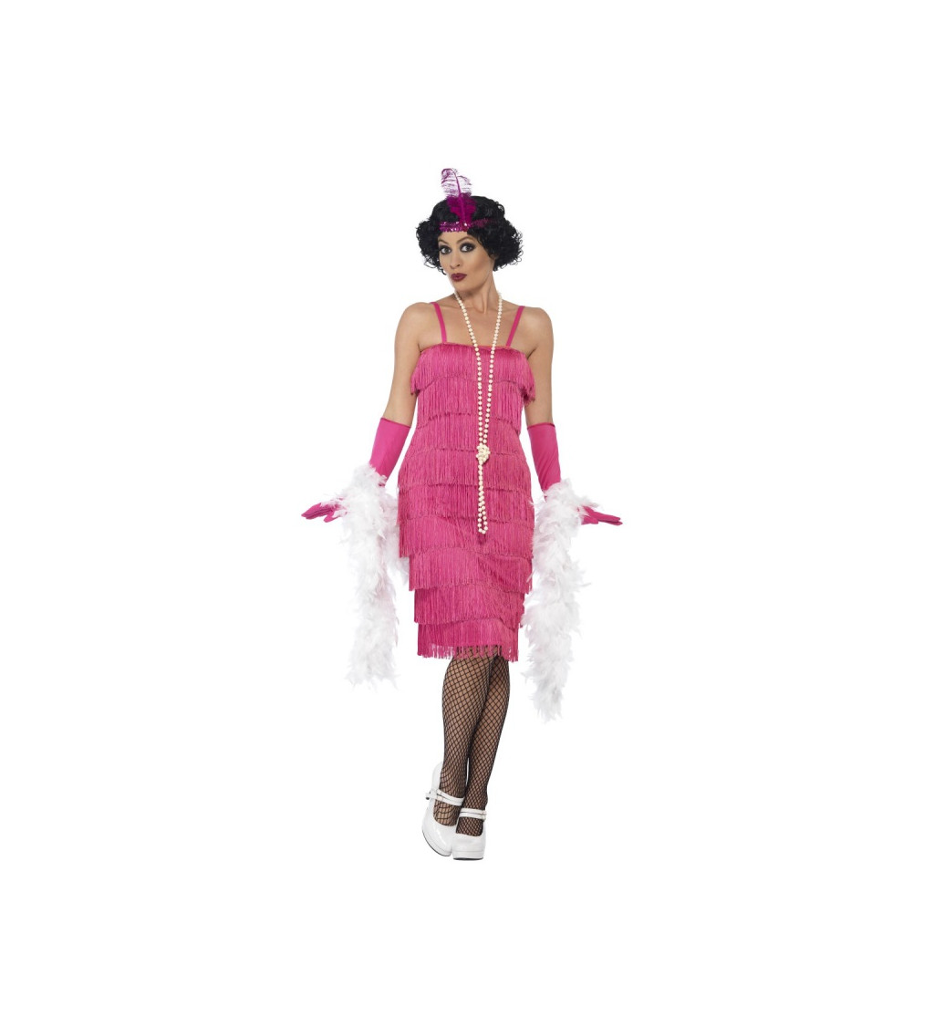 Kostým - Sexy Prohibice barva růžová