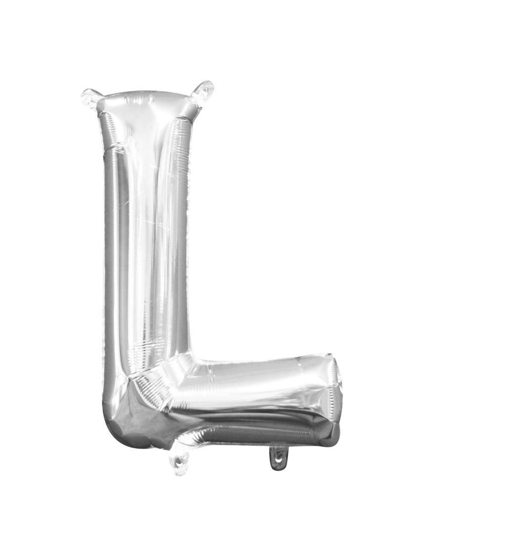 Stříbrný mini balónek L