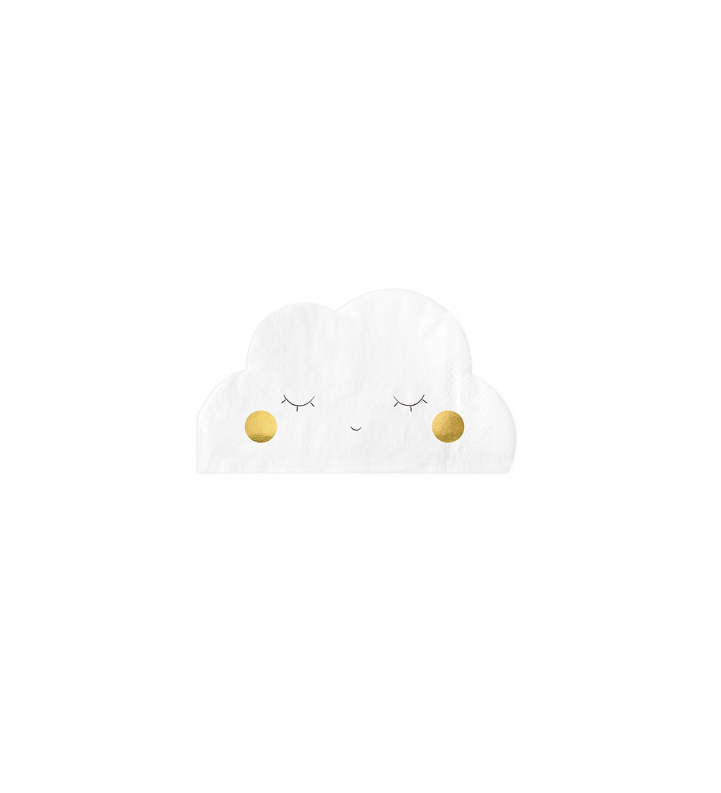 Bílé ubrousky - Spící mráček