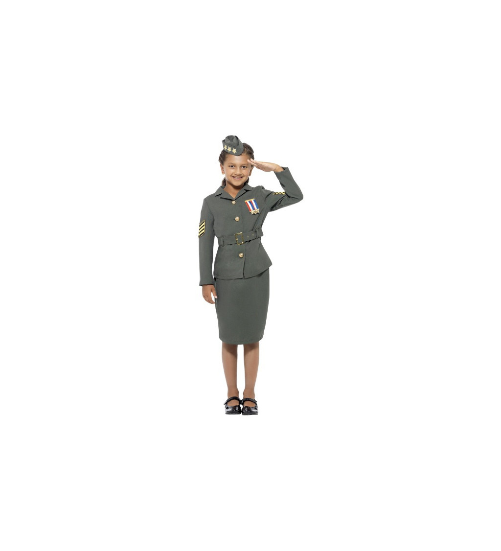 Dívčí army kostým - 2. sv.v.