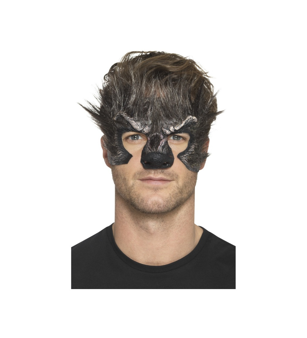Obličejová maska Vlkodlak - Latex