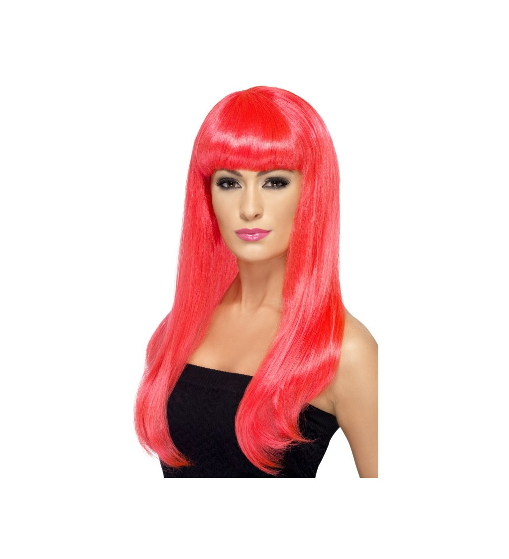 Paruka Babelicious - neonově růžové vlasy