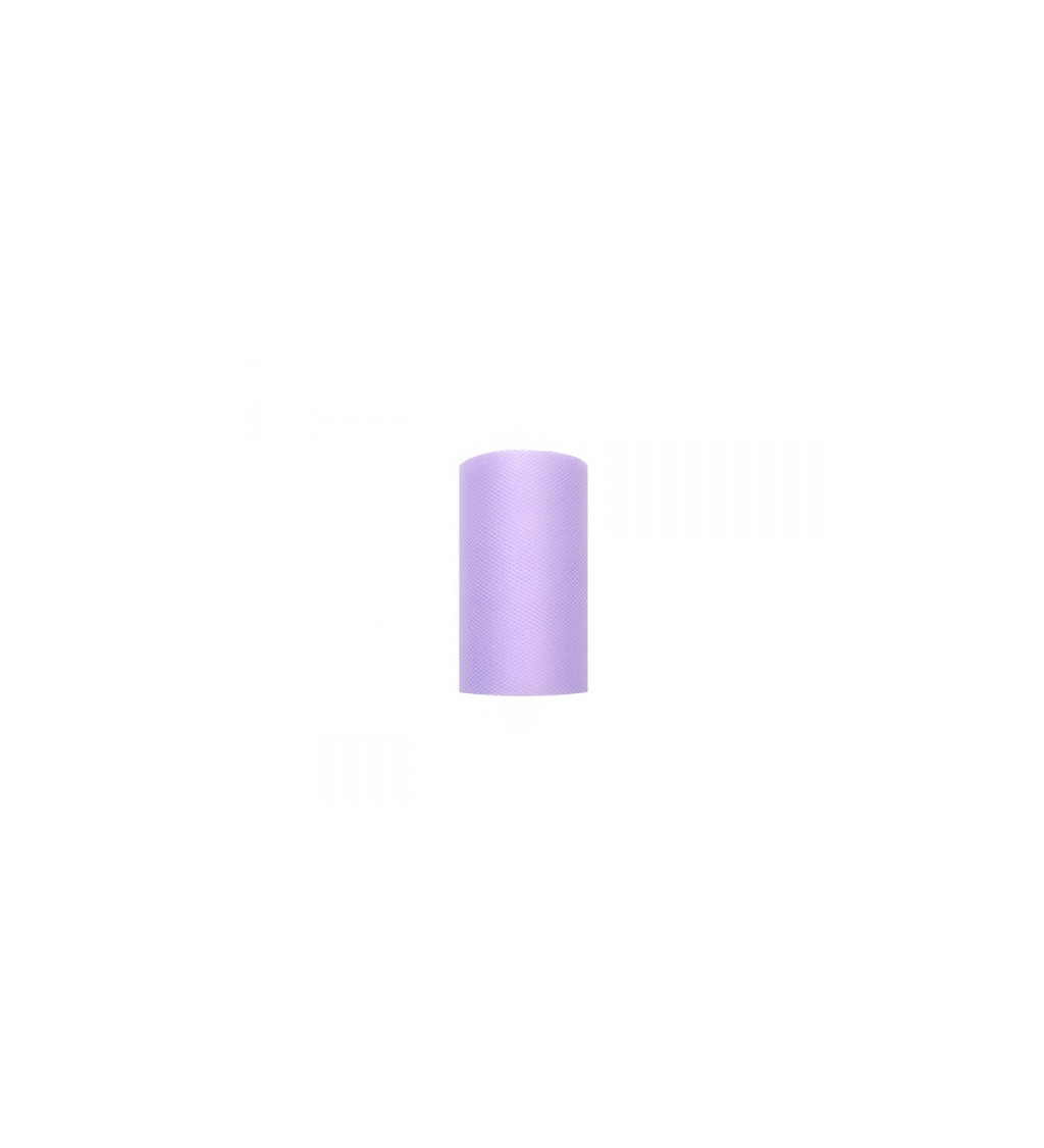 Jednobarevný lila tyl - 0,08 m