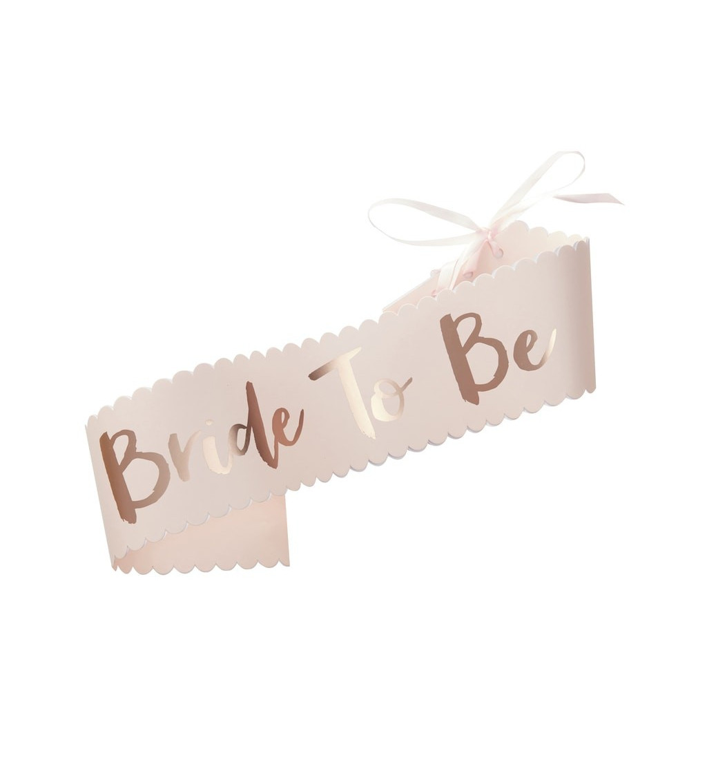 Růžová šerpa - Bride To Be