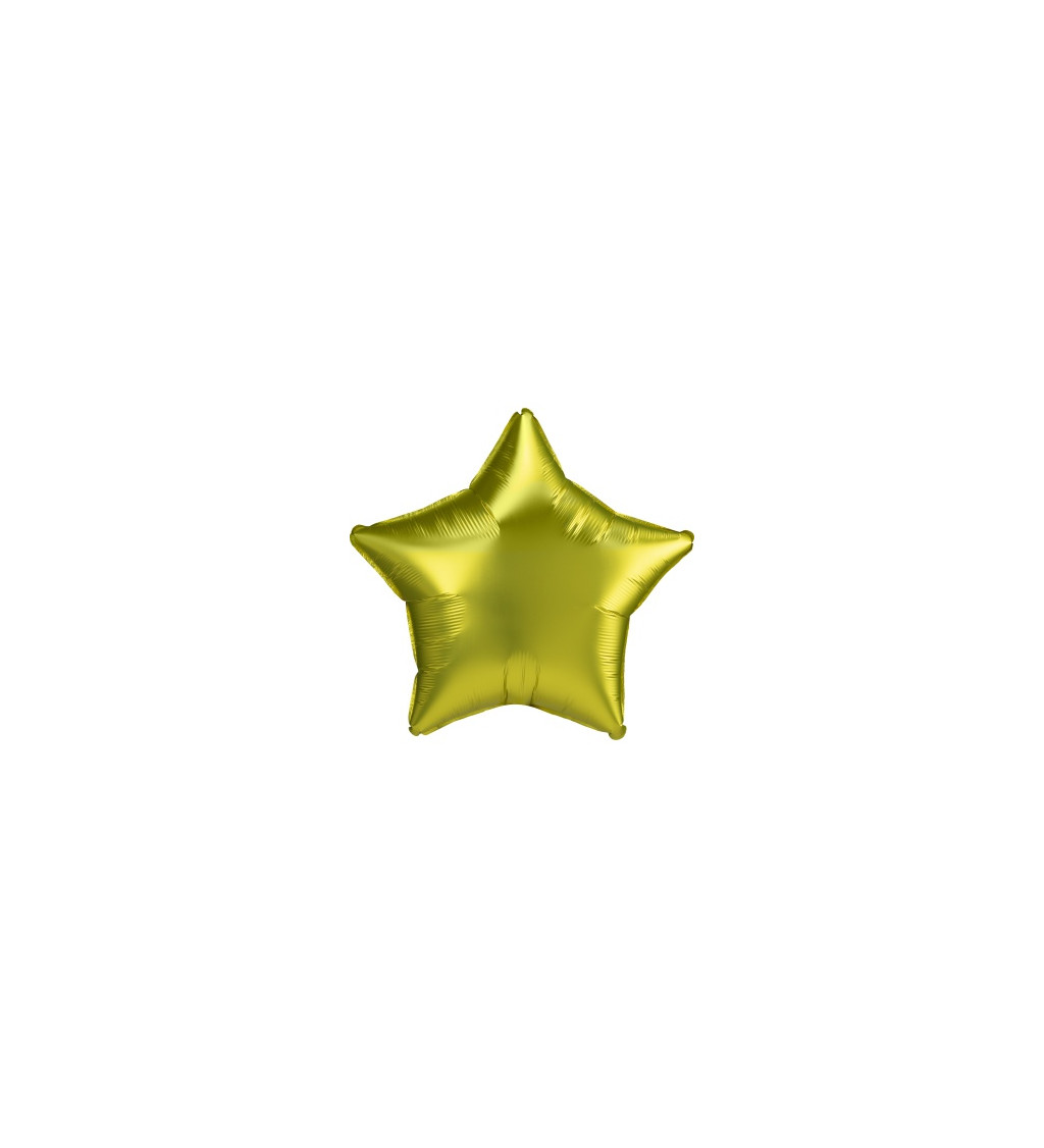 Fóliový balónek - zlatá hvězda
