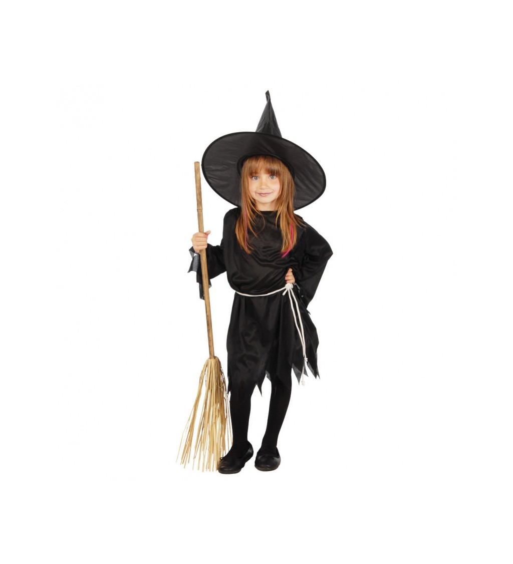 Dětský kostým - Černá čarodějnice