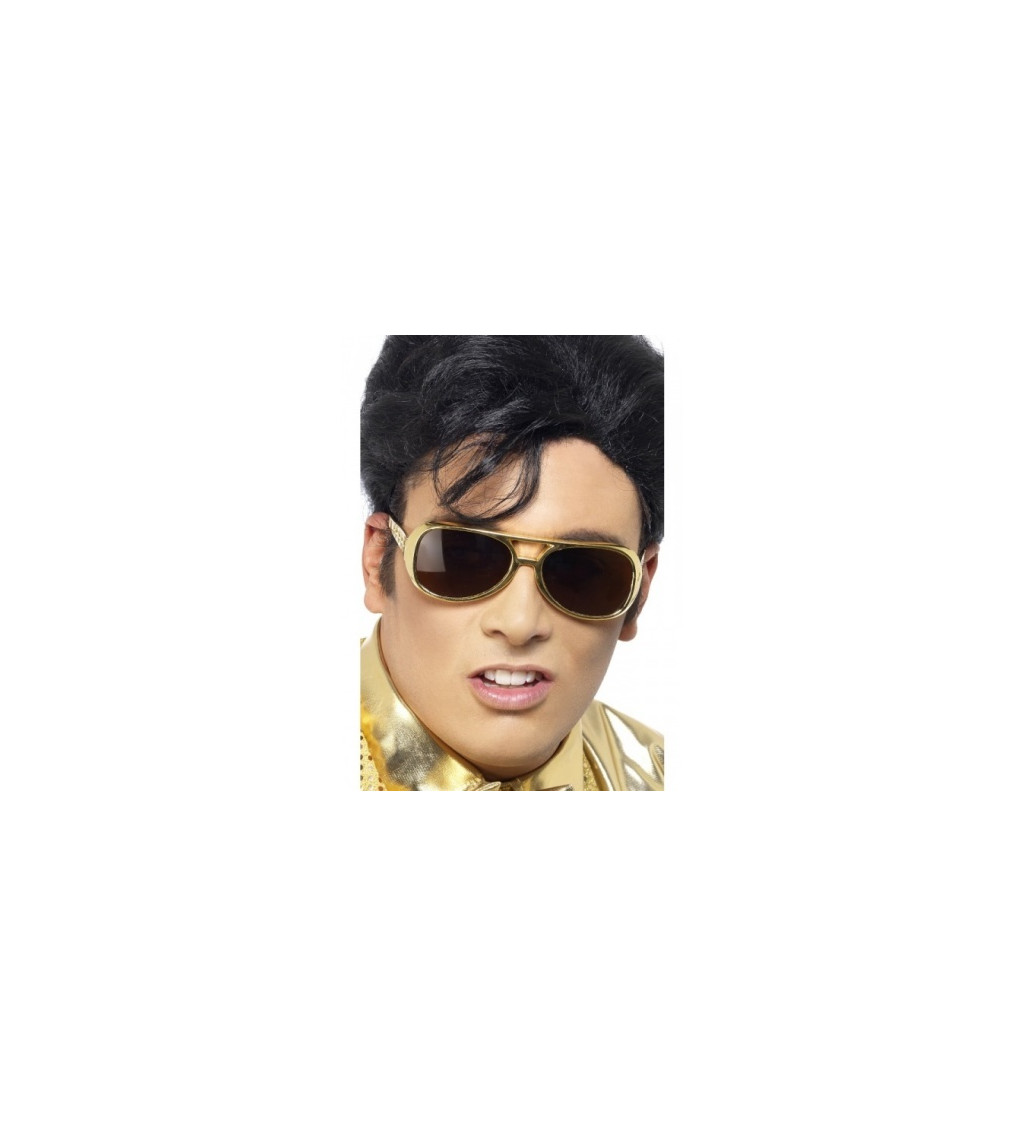 Brýle - retro Elvis Presley zlaté