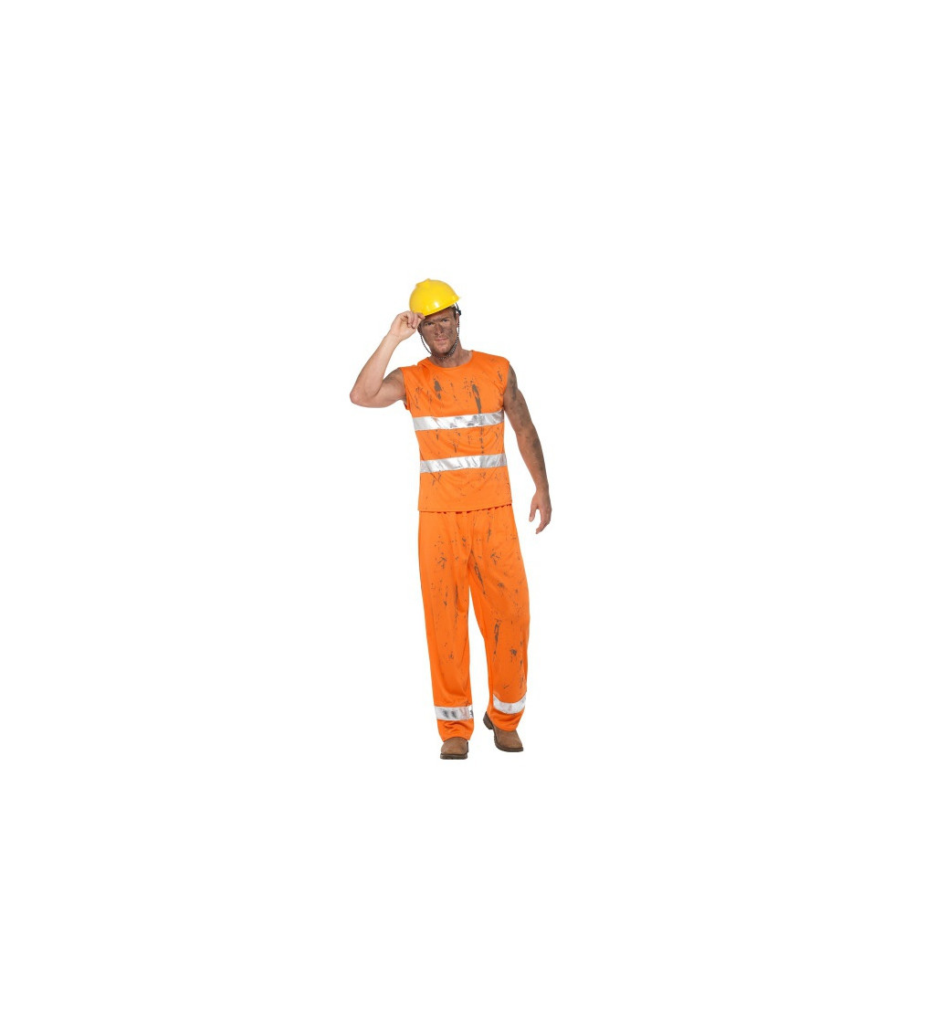 Kostým Dělníka - oranžový