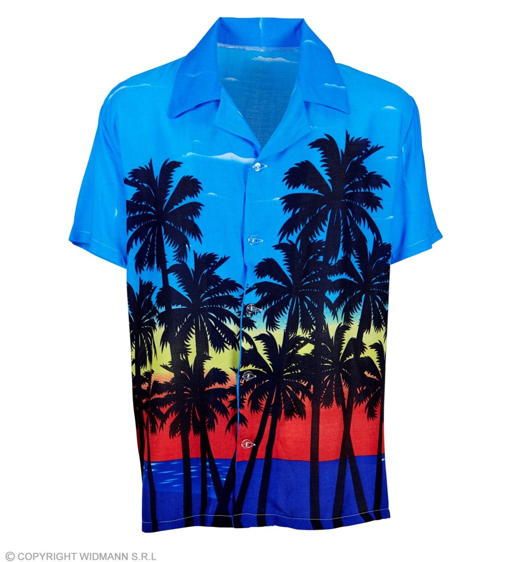Plážová košile - palmy