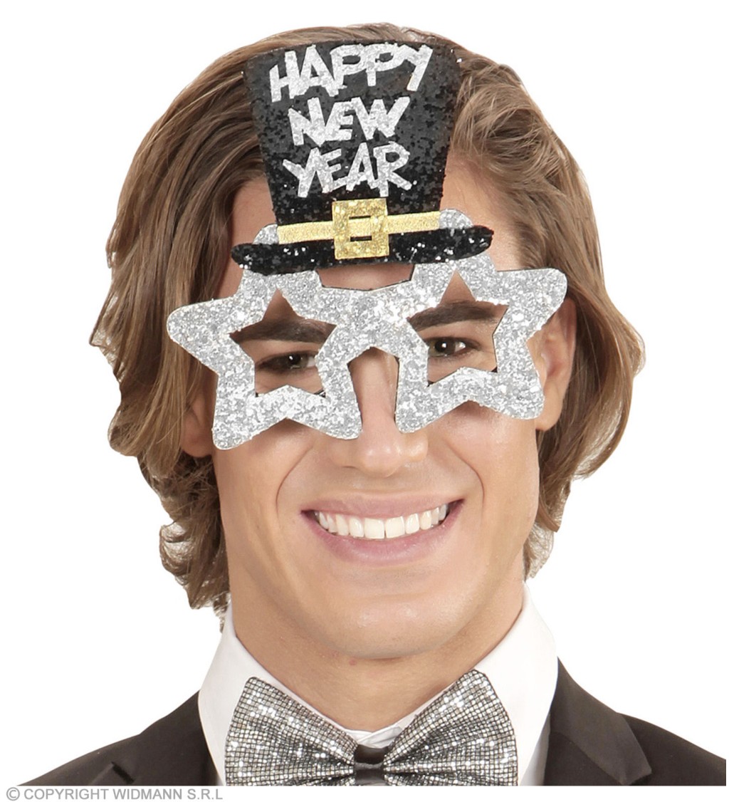 Brýle - HAPPY NEW YEAR (stříbrné)
