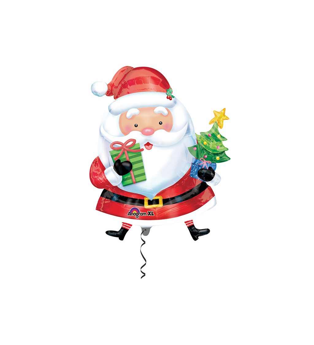 Fóliový balónek - Santa a stromeček
