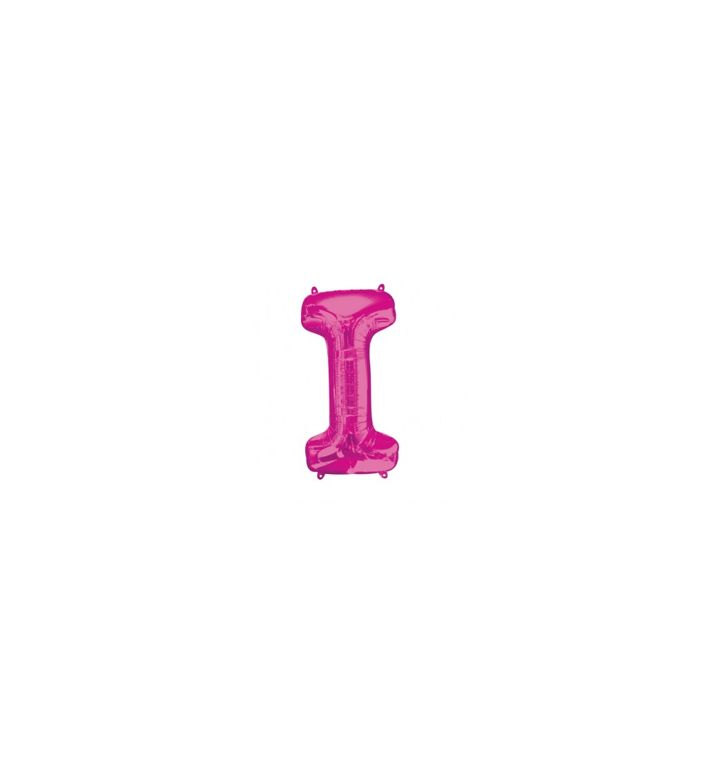 Balónek písmeno I - Růžové