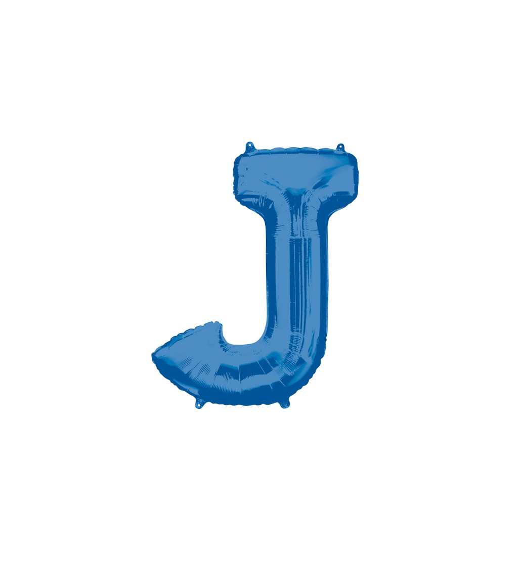 Balónek písmeno J - Modré