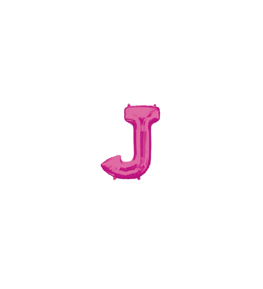 Balónek písmeno J - Růžové