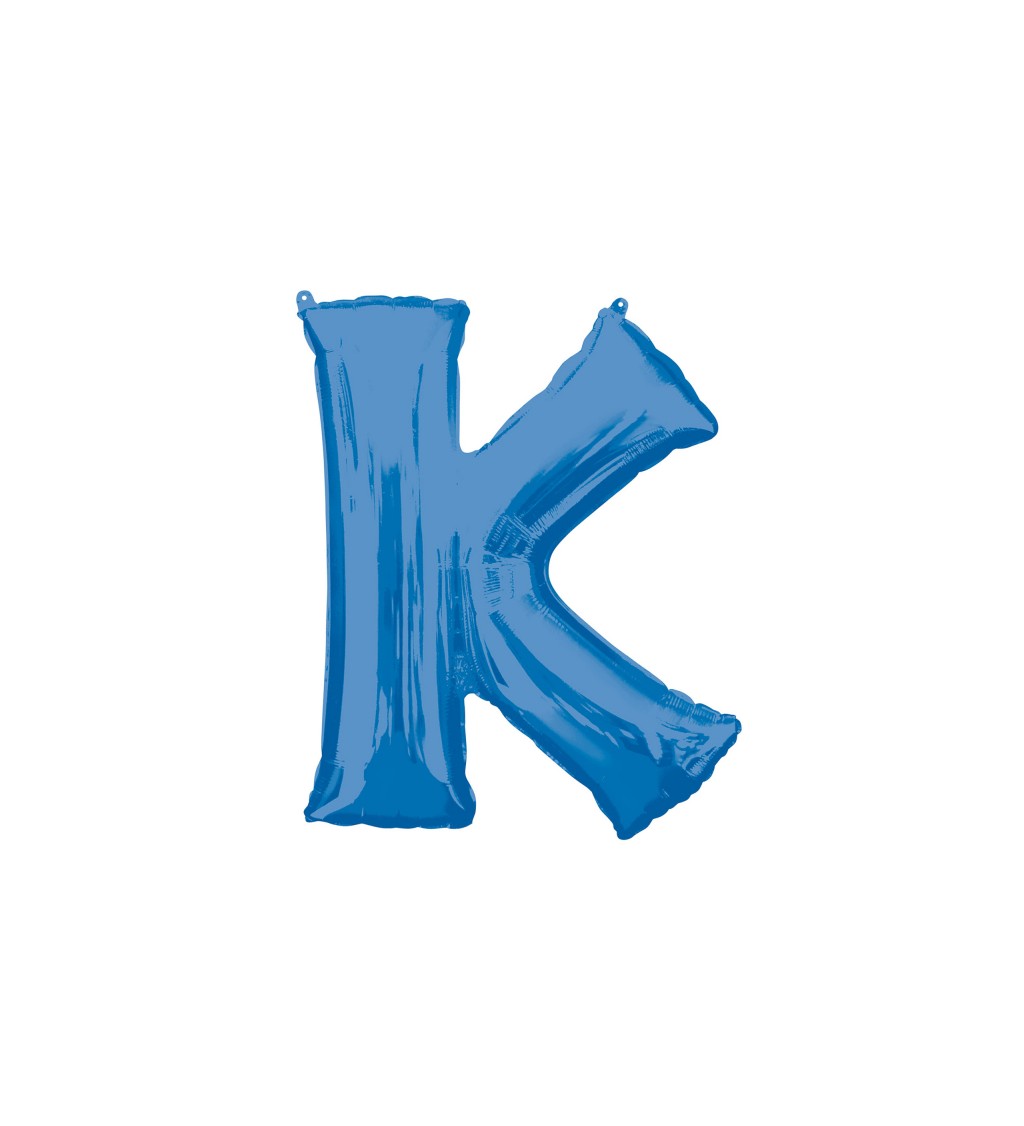 Balónek písmeno K  - Modré