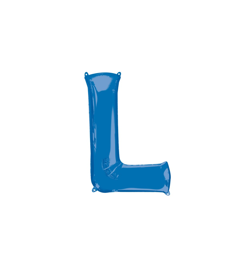 Balónek písmeno L  - Modré