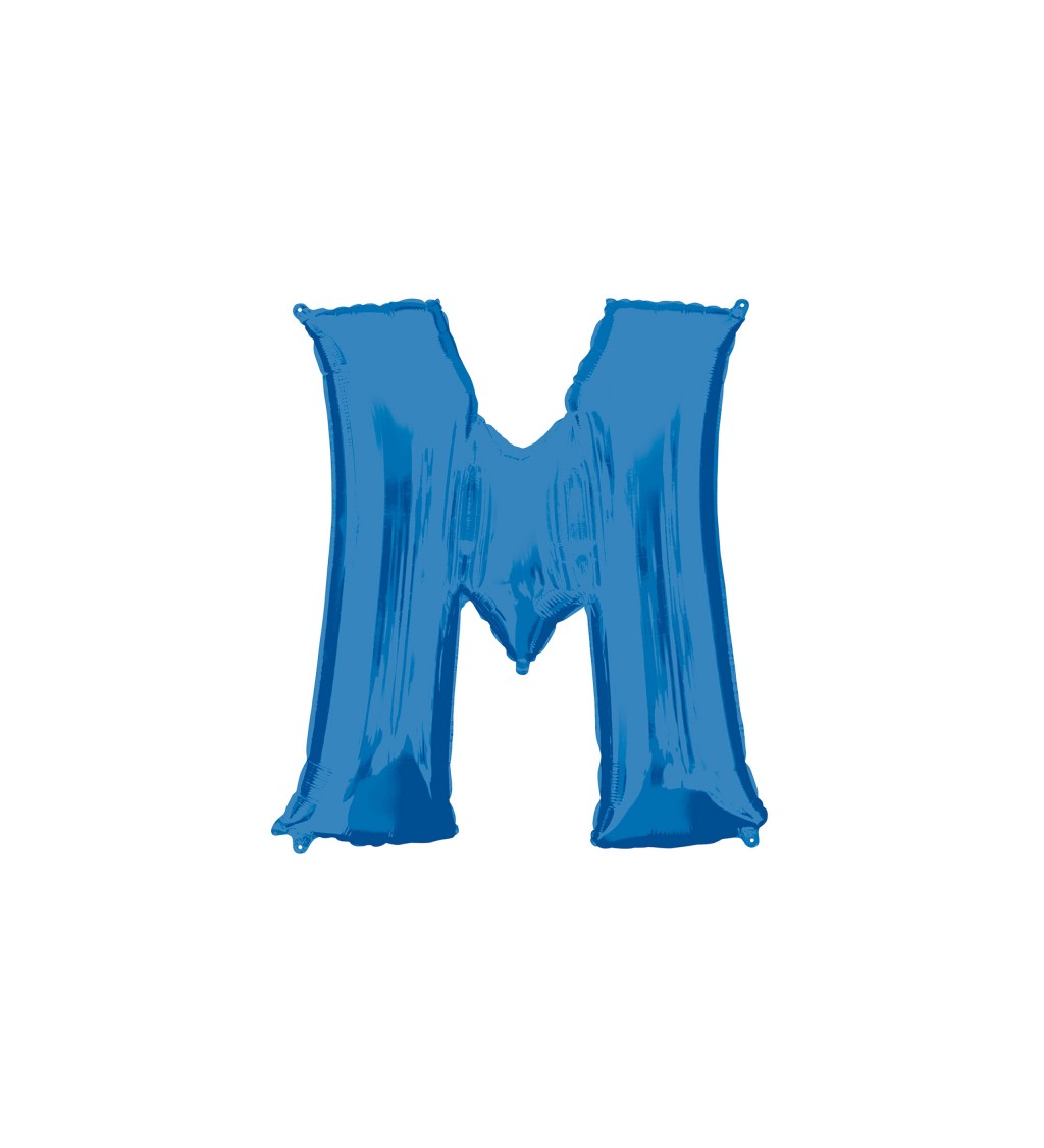 Balónek písmeno M  - Modré