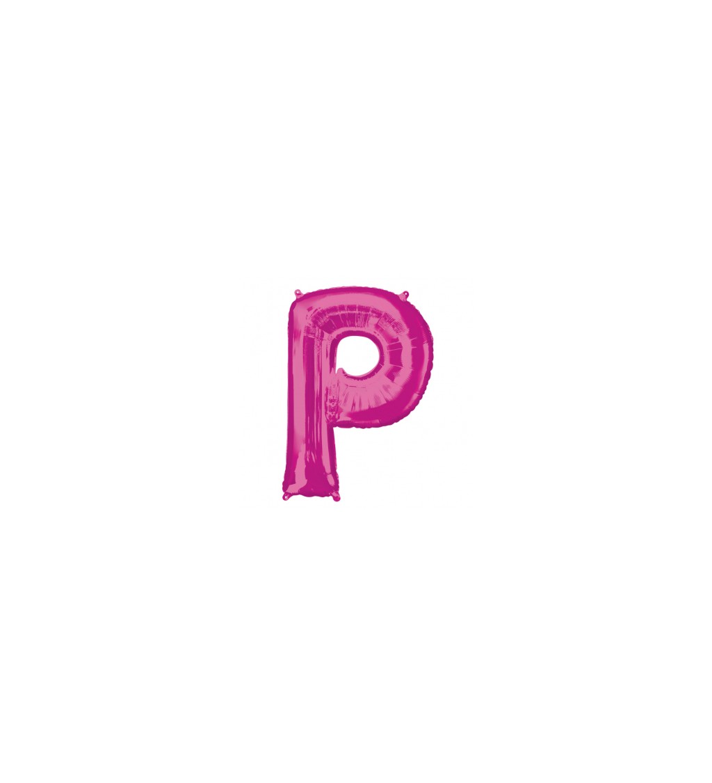 Balónek písmeno P - Růžové