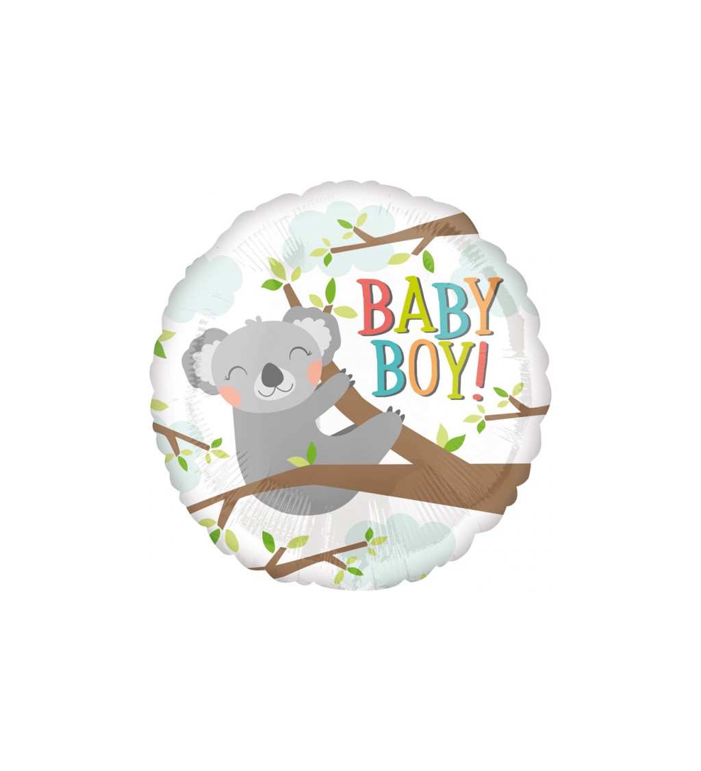 Koala - baby boy fóliový balónek