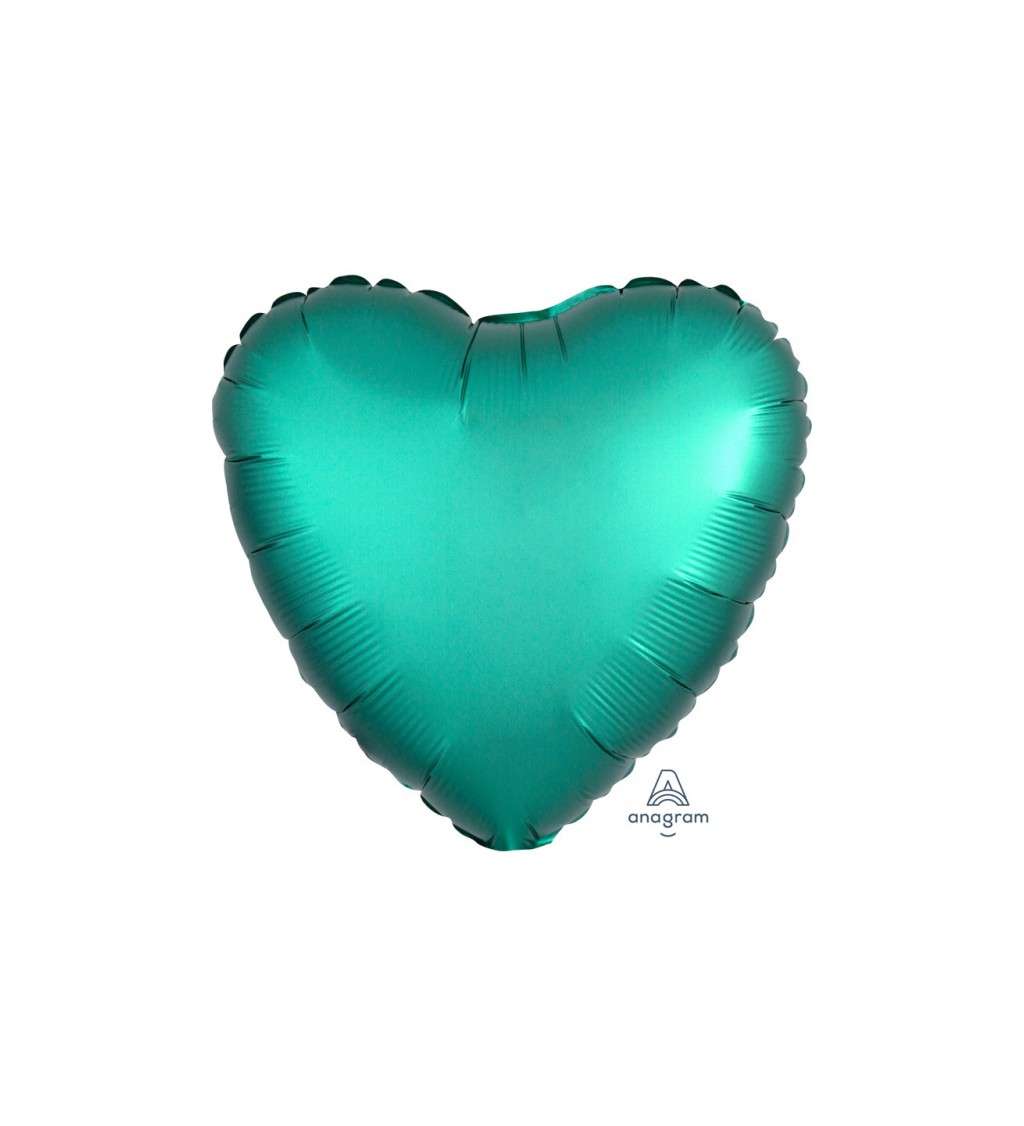 Fóliový balónek - tyrkysové srdce