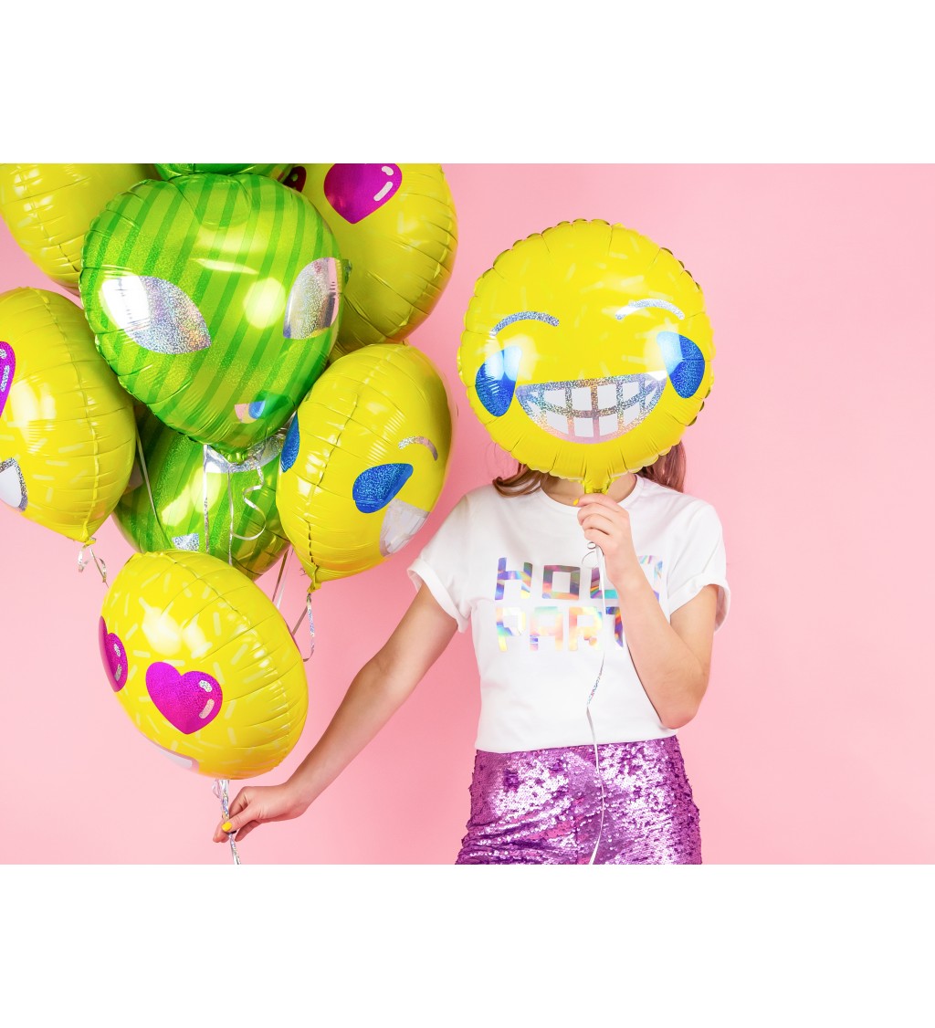 Fóliový balónek - smějící se smajlík