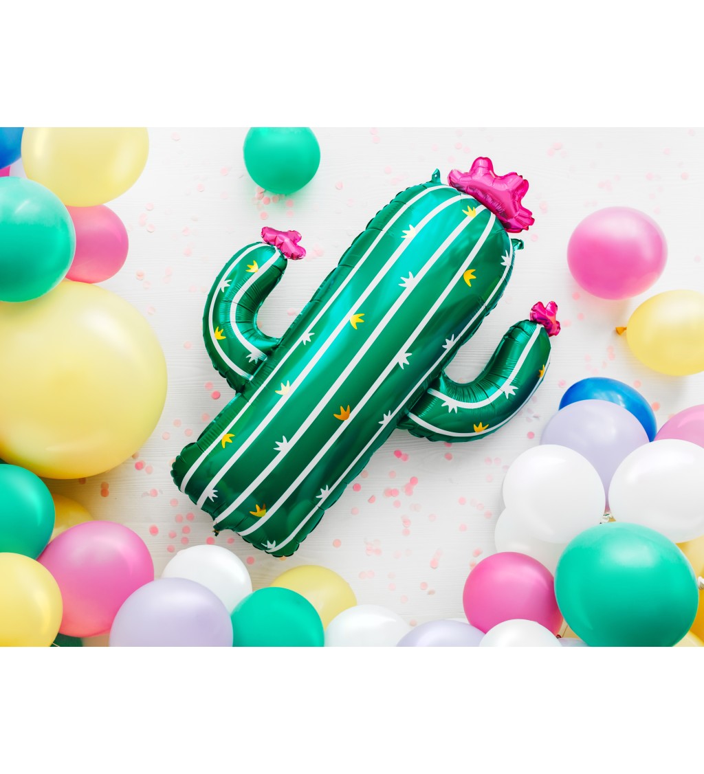 Kaktus fóliový balónek