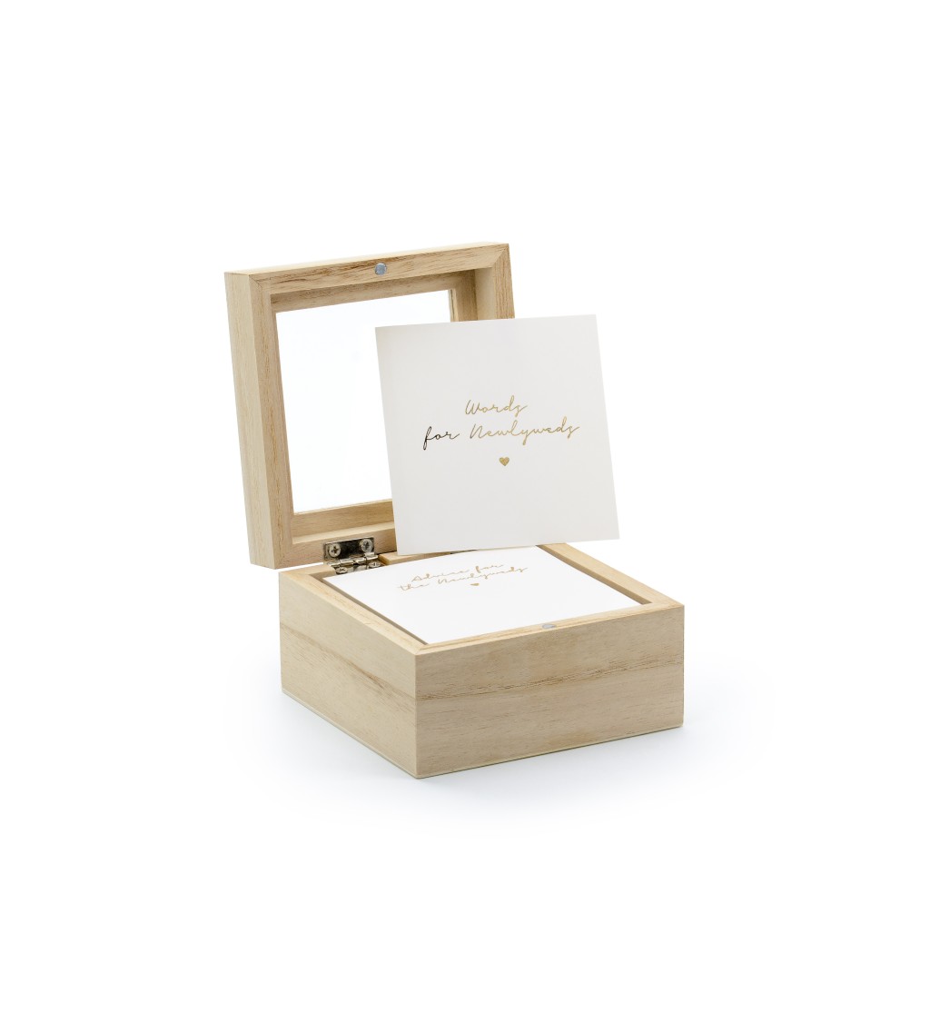 Wedding advice - dřevěný box