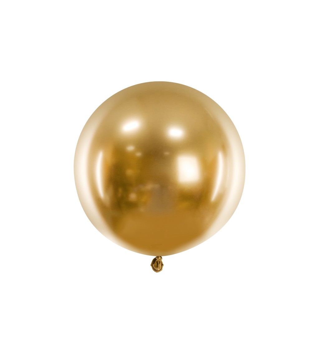 Obrovský lesklý balónek zlatý
